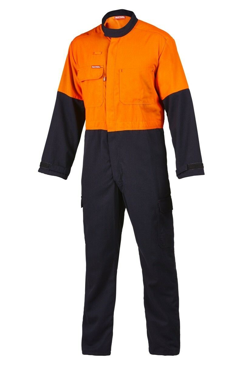 Mens Hard Yakka Protect Hi-Vis 2 Tone Tecasafe Plus Coverall Safety FR Y00302-Collins Clothing Co