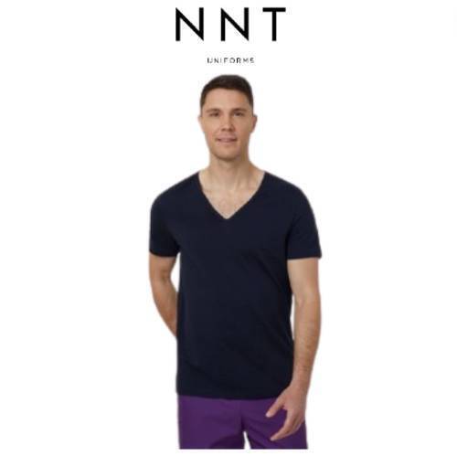 NNT Mens Harris Anti Bac Base Layer Short Sleeve Tee Slim Fit V Neckline CATJET