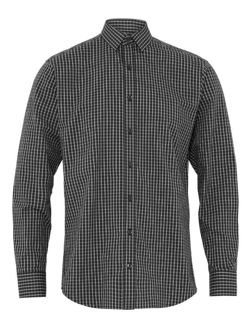 NNT Mens Business Long Sleeve Check Shirt Avignon Formal Shirts Comfort CATJDE-Collins Clothing Co