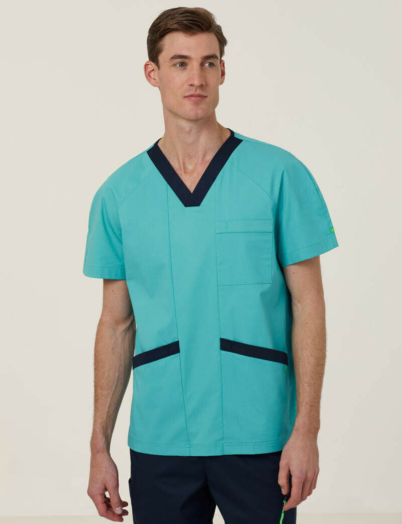 NNT Uniform Men Next Gen Antibacterial Koller Scrub Top Breathable Cotton CATRFU-Collins Clothing Co