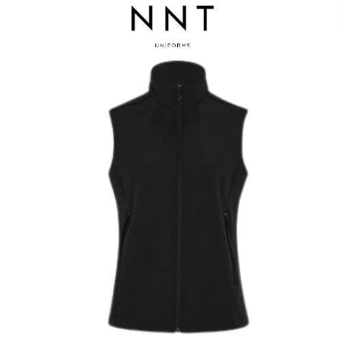 NNT Mens Ladies Bonded Fleece Zip Vest Warmth Black Sleeveless Style CAT748