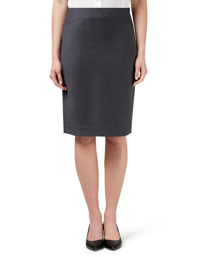 NNT Womens Business Sharkskin Detail Pencil Skirt Classic Pencil Shape CAT2N4-Collins Clothing Co