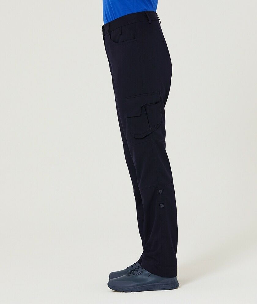 Womens NNT UNIFORMS P/V Gaberdine Flex Waist Cargo Navy Work Pants CAT3TY-Collins Clothing Co