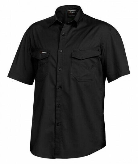 KingGee Mens Tradies Shirt S/S Lightweight Breathable Slim Fit Work K14355-Collins Clothing Co