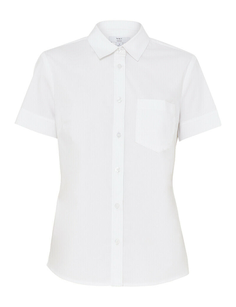 NNT Women Avignon Short Sleeve Slim Shirt Casual Comfortable Business CATUK8-Collins Clothing Co