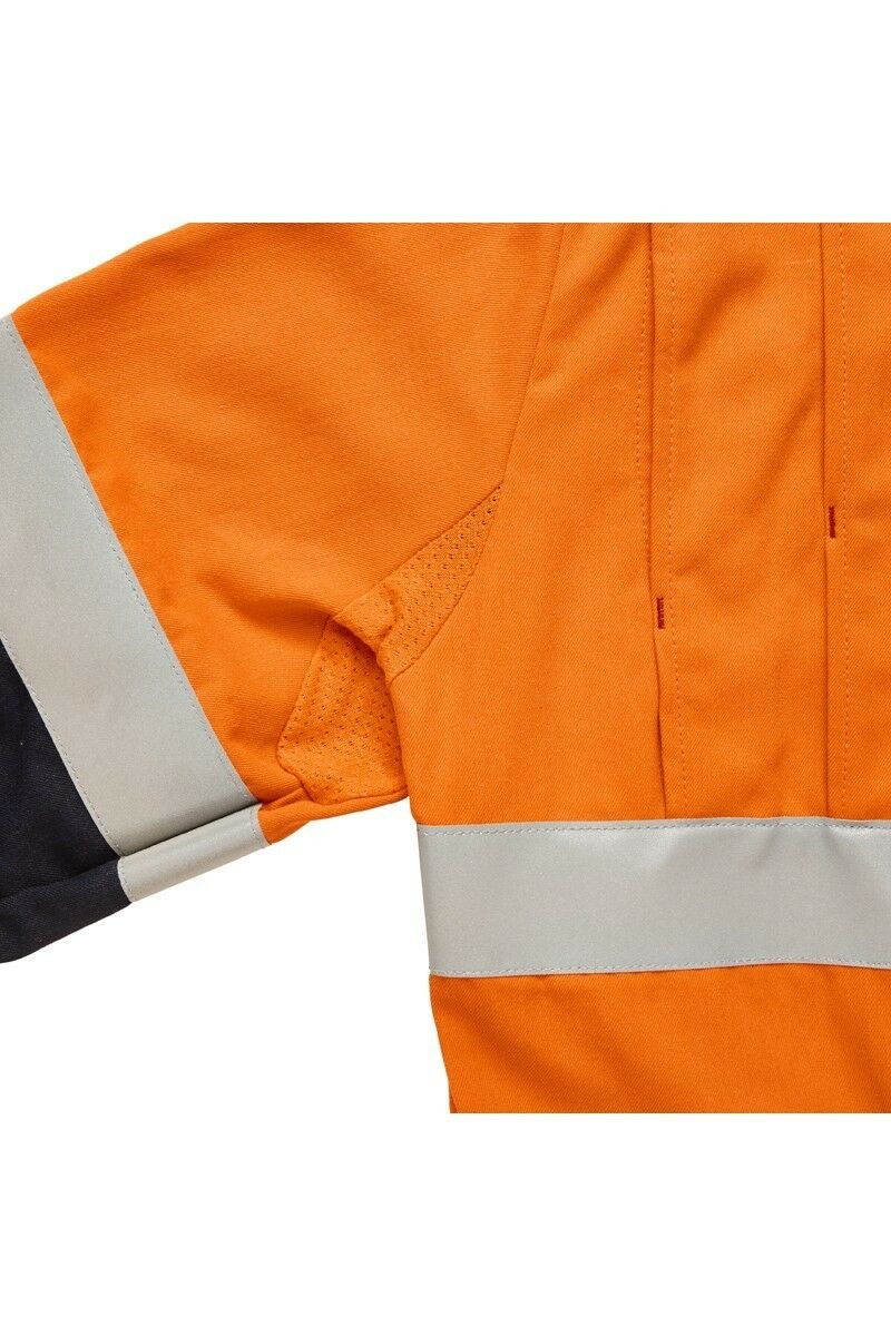 Mens Hard Yakka Protect Hi-Vis 2 Tone Tecasafe Plus Coverall Safety Taped Y00303-Collins Clothing Co