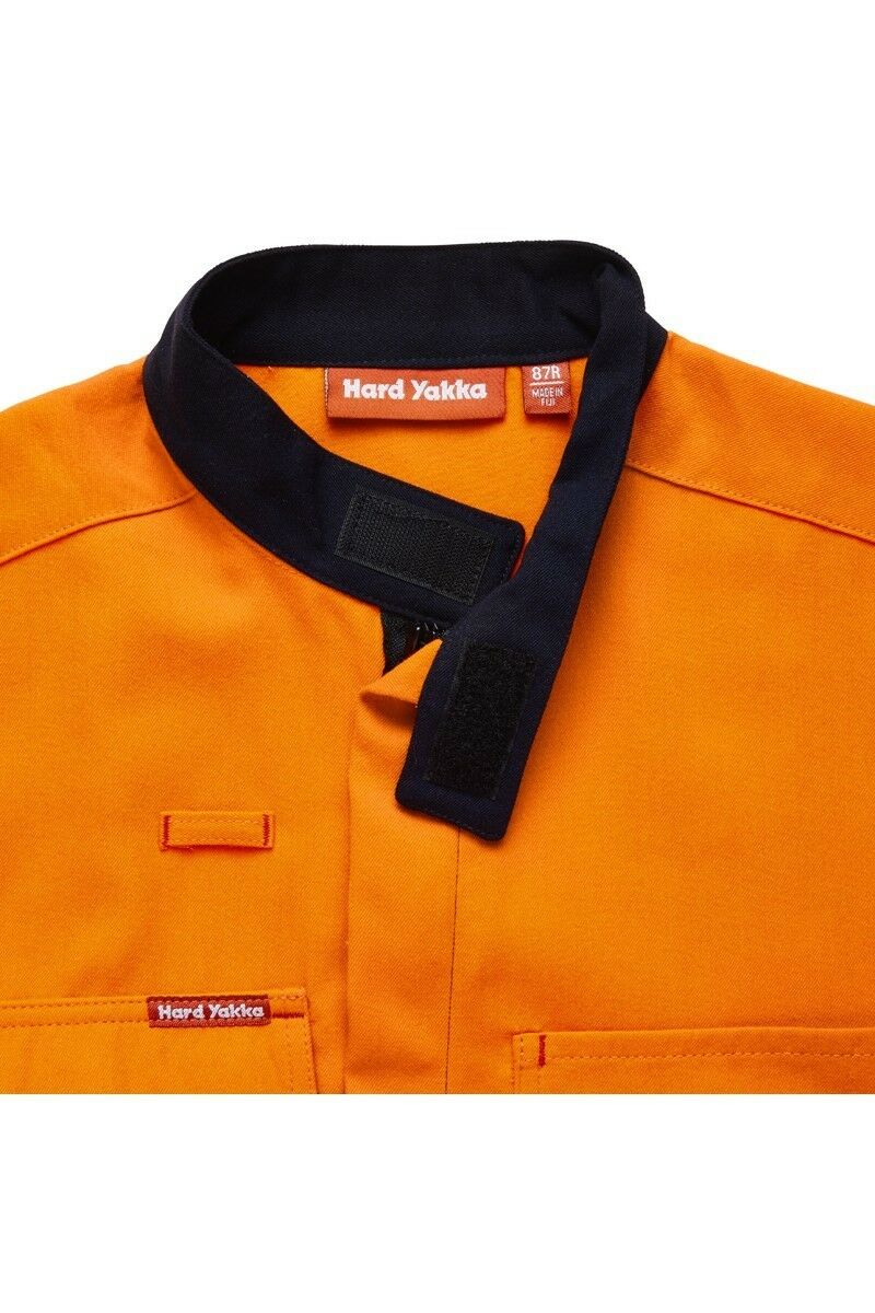 Mens Hard Yakka Protect Hi-Vis 2 Tone Tecasafe Plus Coverall Safety FR Y00302-Collins Clothing Co