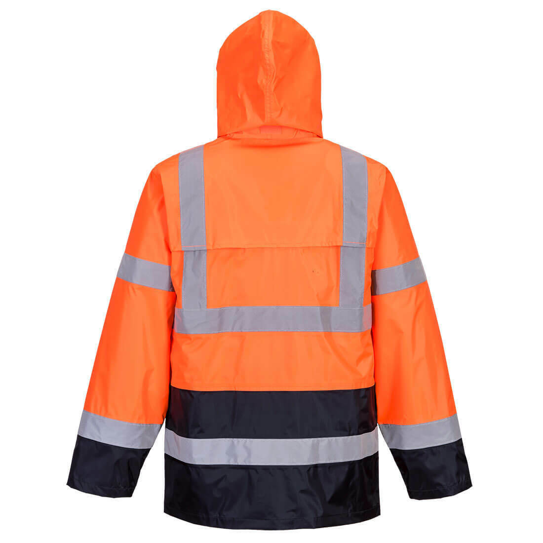 Portwest Mens Hi-Vis Classic Contrast Rain Jacket Reflective Work Safety H443-Collins Clothing Co