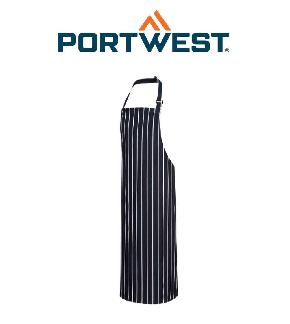 Portwest Butchers Apron Breathable 100% Cotton Classic Comfortable Apron S839