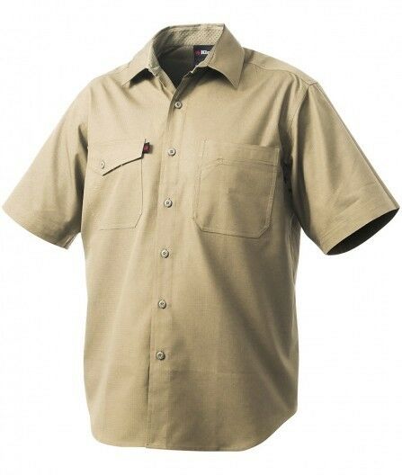Mens KingGee Short Sleeve WorkCool 2 Cotton T-Shirt Top Tee Button Shirt K14825