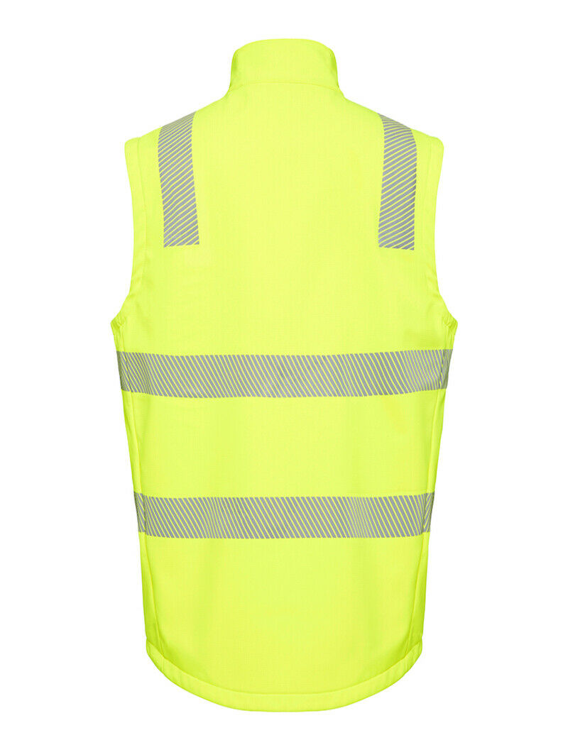 KingGee Mens Reflective Soft Shell Vest Durable Ripstop Fleece Waterproof K55025-Collins Clothing Co