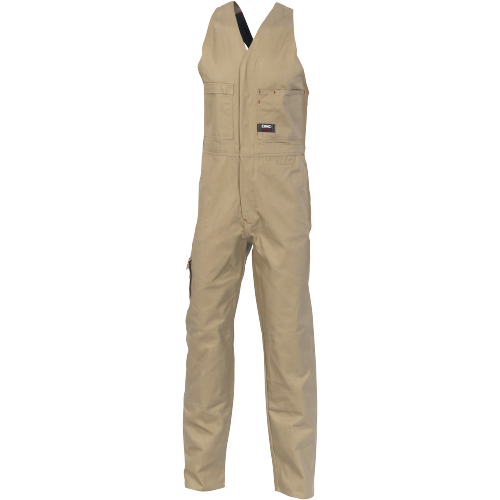 DNC Workwear Mens Cotton Drill Action Back Overall Comfortable Work 3121-Collins Clothing Co