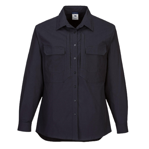 Portwest Ladies Utility Stretch Long Sleeve 2 Zipped Compartments Comfort LS501-Collins Clothing Co