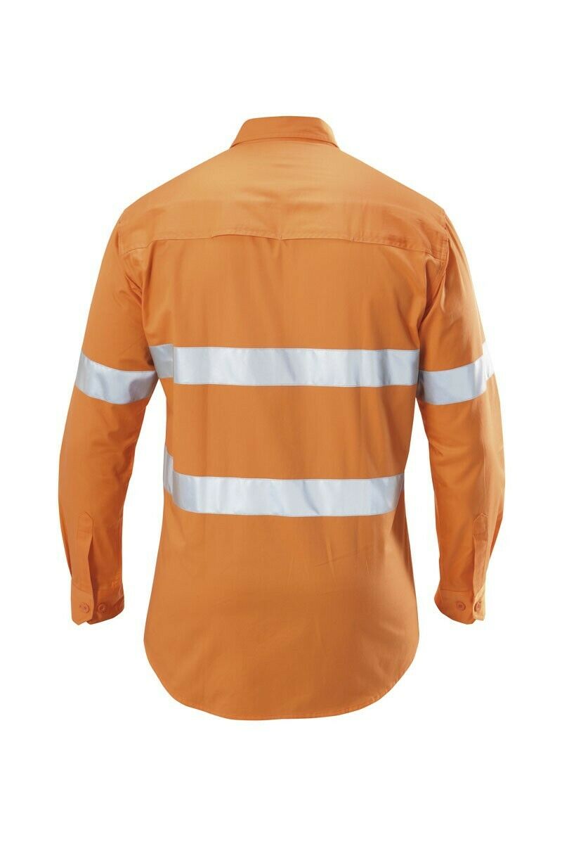 Hard Yakka Koolgear Long Sleeve Work Shirt Hi-Vis Taped Lightweight Y07996-Collins Clothing Co