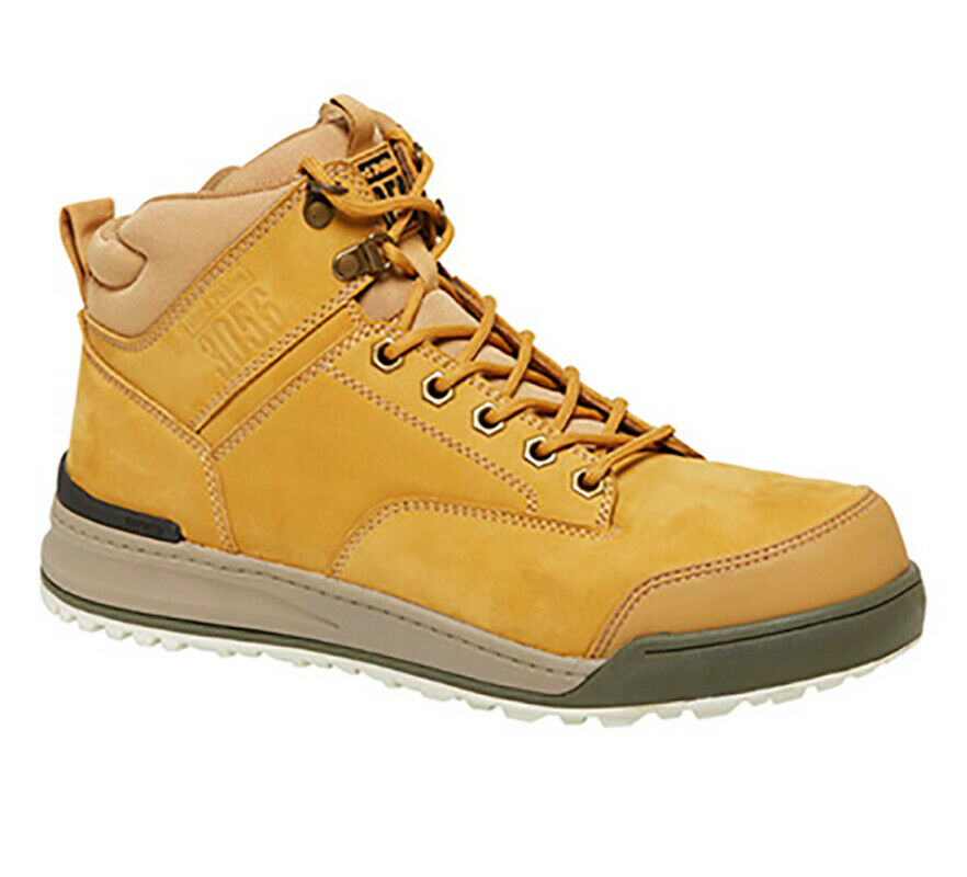 Hard Yakka 3056 Lace Zip Leather Work Safety Boots Memory Foam Protect Collins Clothing Co