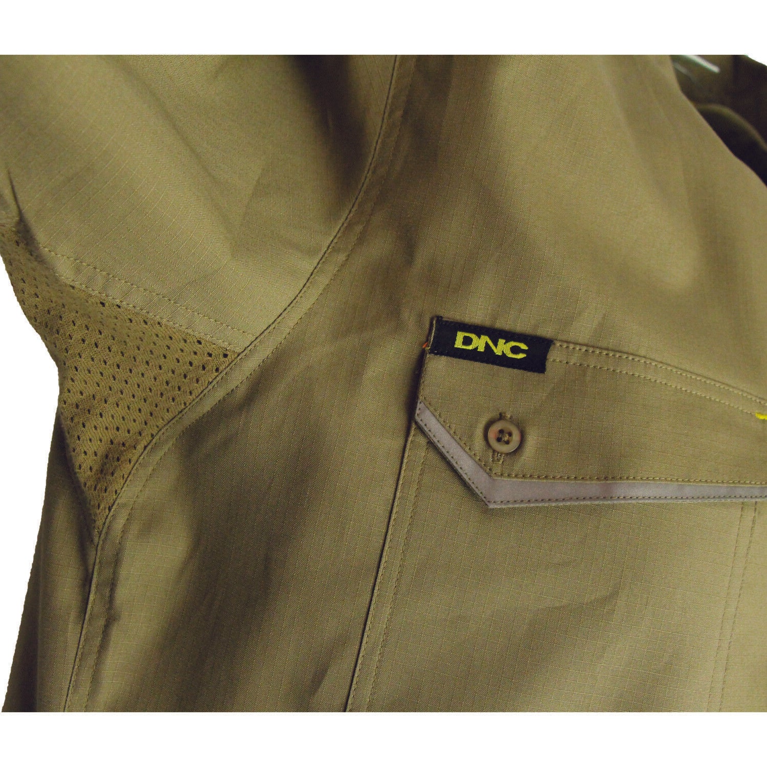 DNC Mens RipStop Cool Cotton Tradies Shirt, S/S Lightweight Breathable 3581-Collins Clothing Co