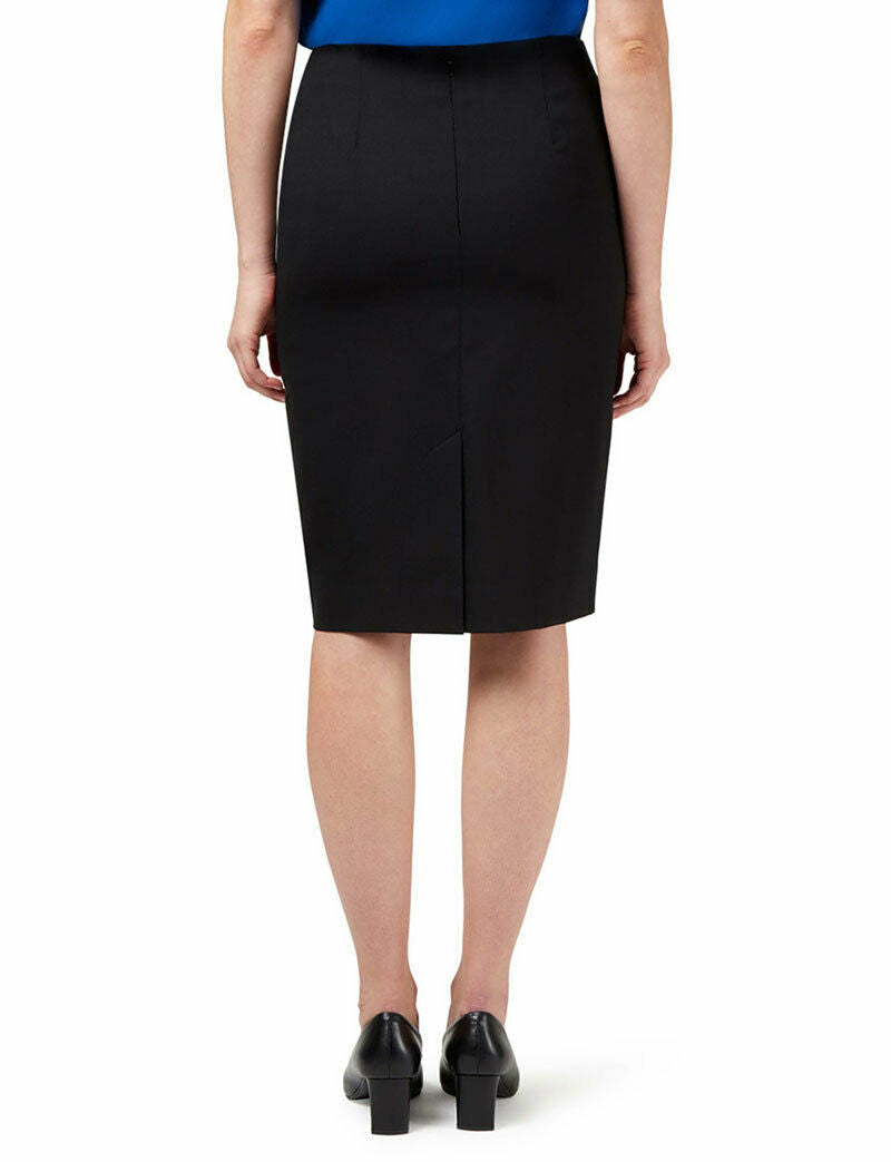 NNT Womens Formal Dobby Stretch Panel Pencil Skirt Fully Lined Business CAT2NF-Collins Clothing Co