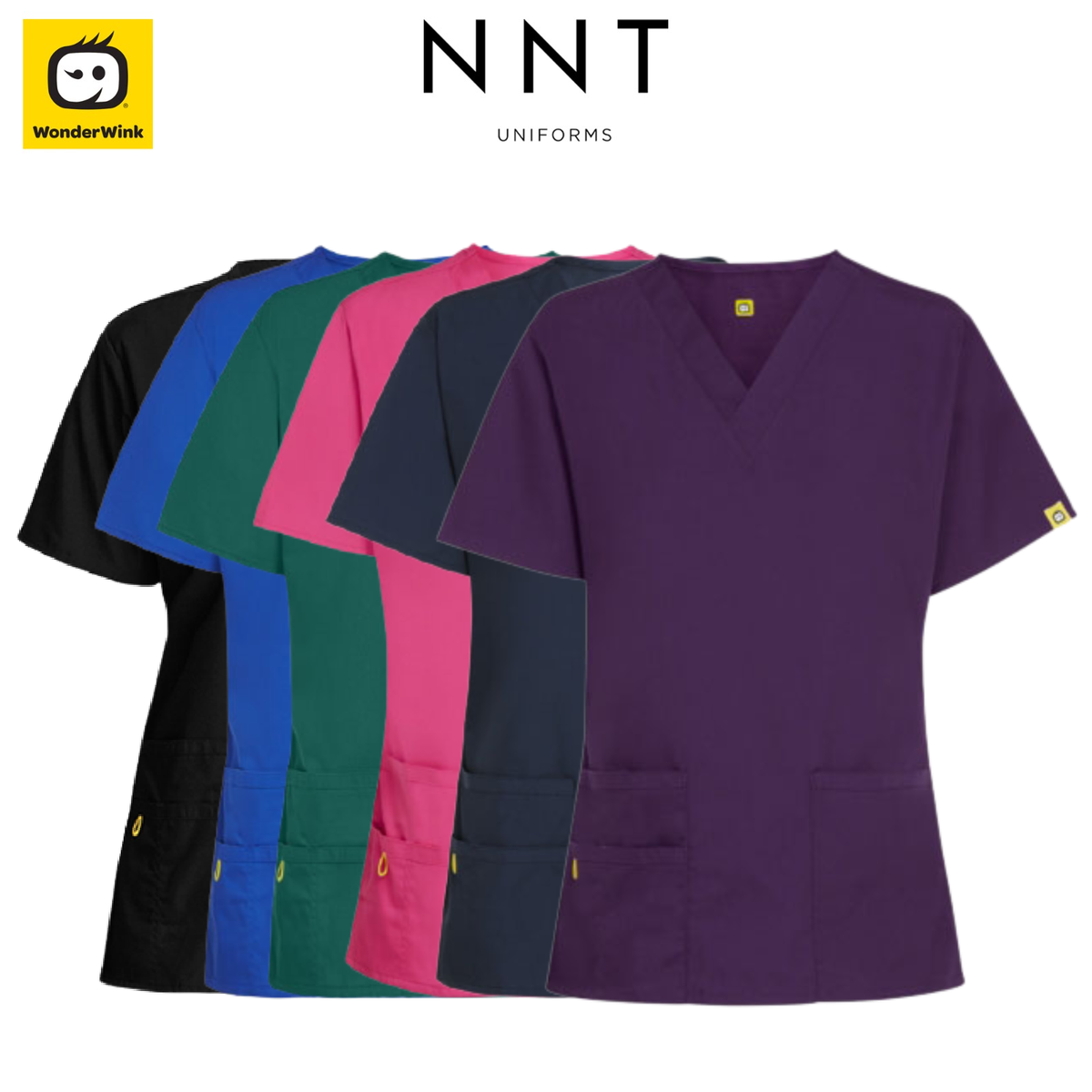 NNT Womens Bravo Scrub Top Relaxed Style Fit Work Nursing Hospital CATU66