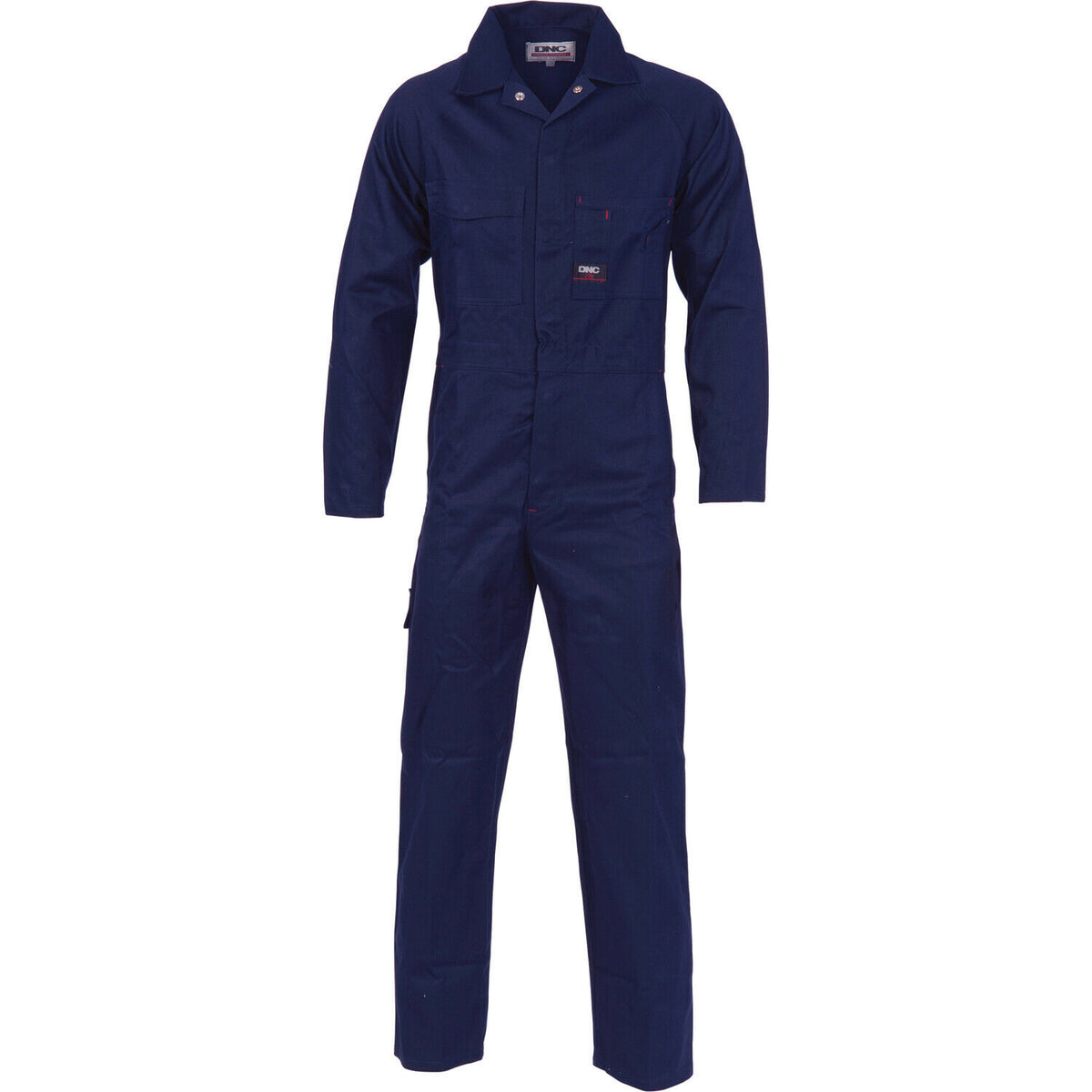 DNC Workwear Mens Cotton Drill Coverall Hi Vis Work Safety Sun Protection 3101-Collins Clothing Co