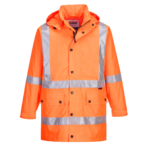 Portwest Max Rain Jacket with Cross Back Tape Reflective Work Safety MX306-Collins Clothing Co