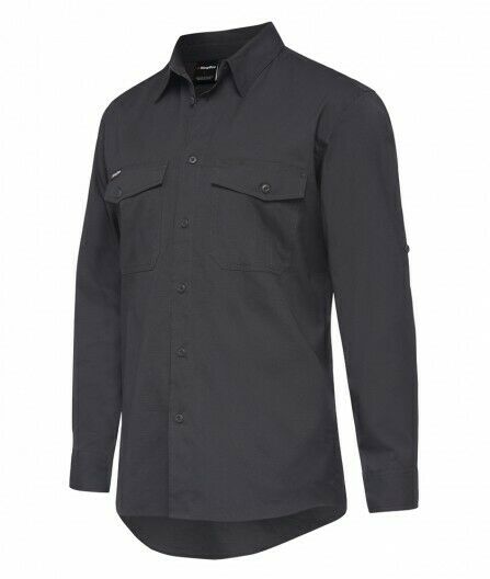 KingGee Mens Workcool 2 Shirt Long Sleeve Lightweight Breathable Workwear K14820
