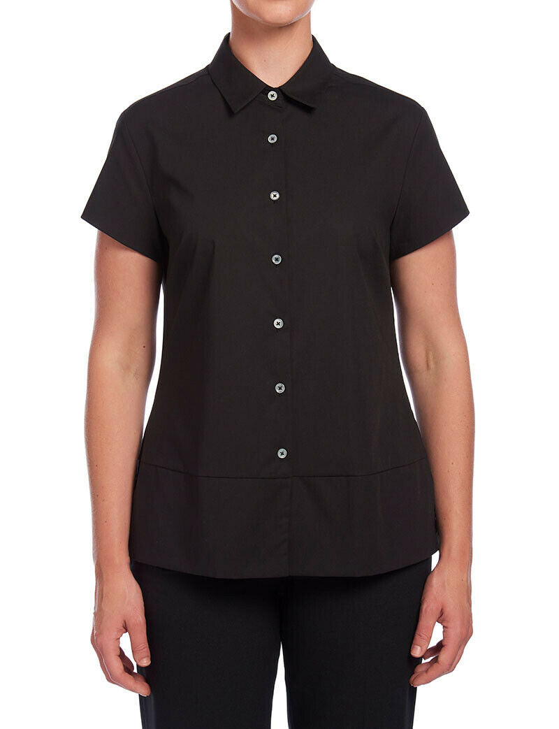 NNT Womens Stretch Cotton Blend Cap Sleeve Formal Shirt Comfy Business CATU2K-Collins Clothing Co