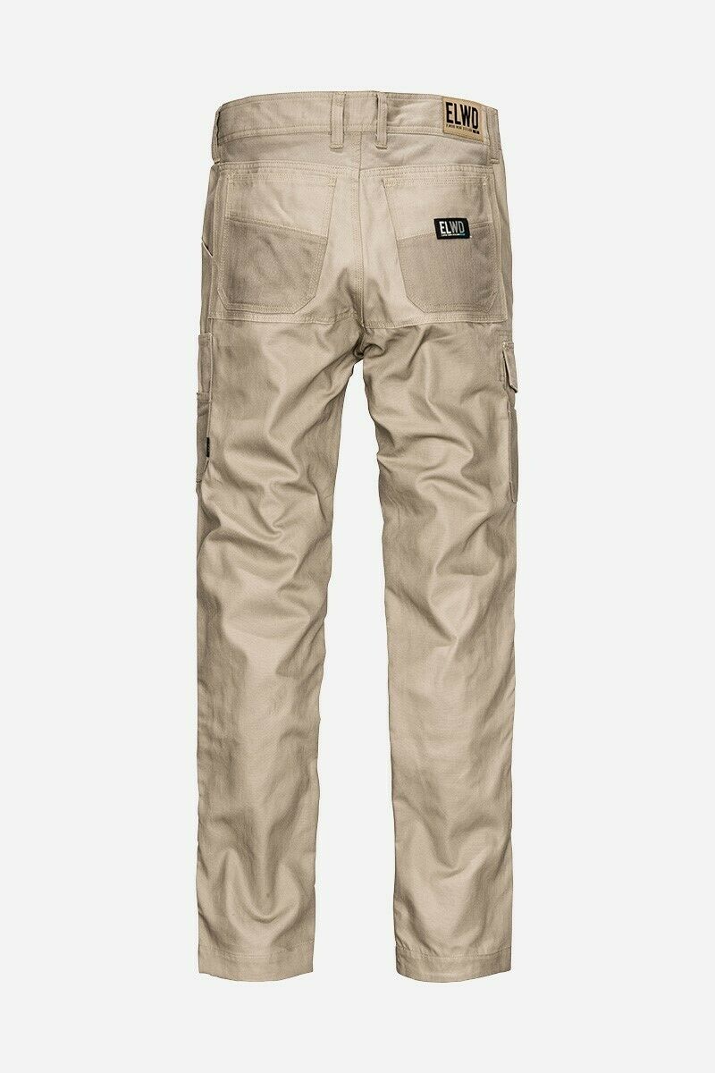 Mens Elwood Slim Pants Stretch Canvas Work Utility Safety Tradie Phone EWD105-Collins Clothing Co