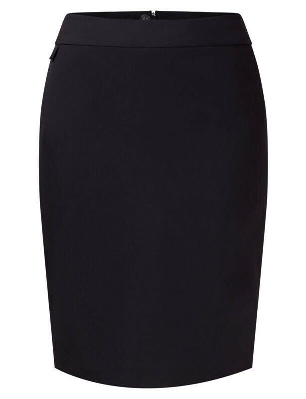 NNT Womens Business Helix Dry Poly Pencil Skirt Detail Invisible Zip CAT2NH-Collins Clothing Co
