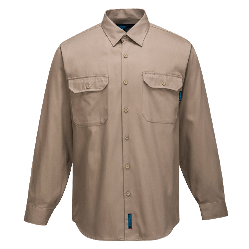 Portwest Adelaide Shirt, Long Sleeve, Regular Weight Button Front Closure MS903