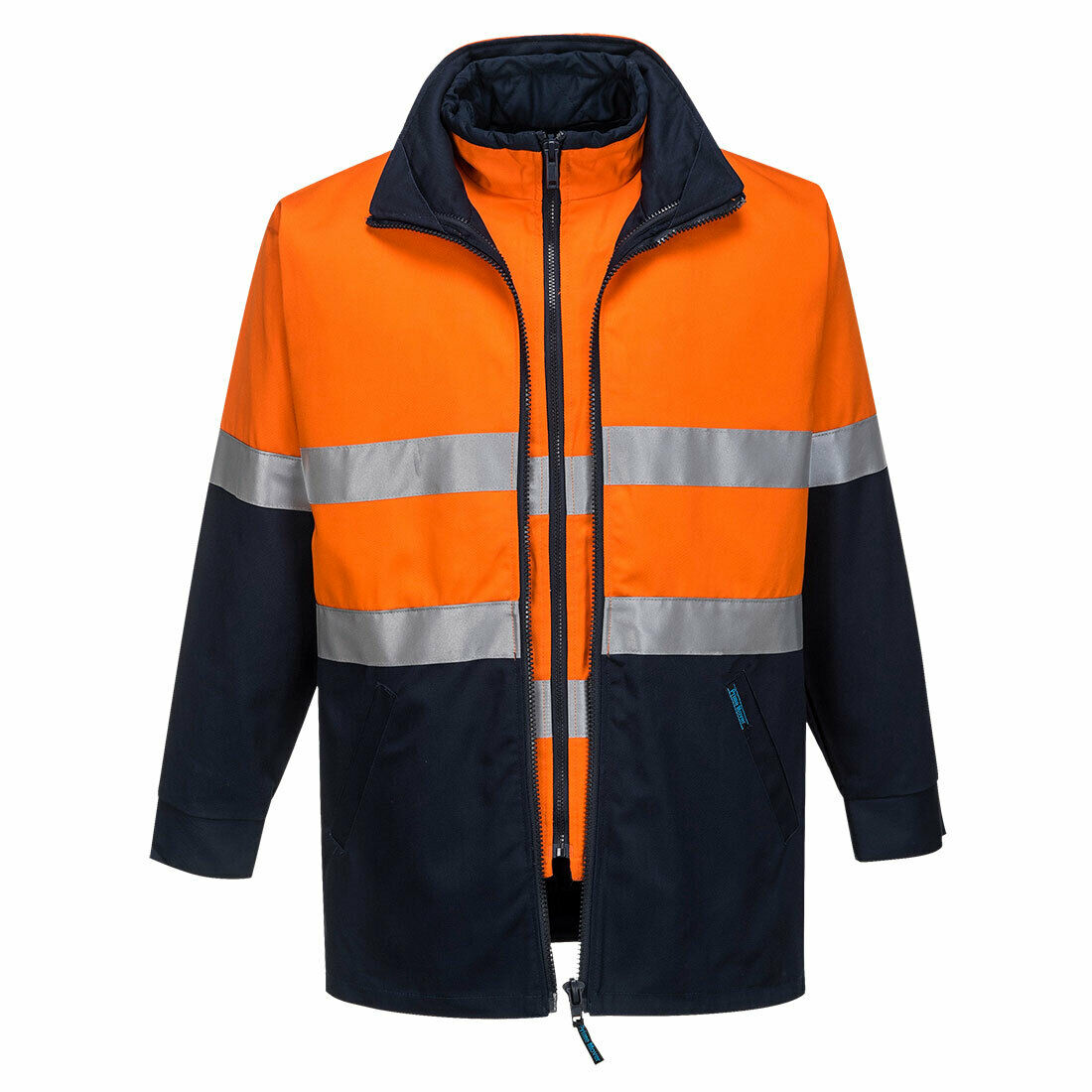Portwest Hume 100% Cotton 4-in-1 Jacket 2 Tone Reflective Work Safety MJ777-Collins Clothing Co