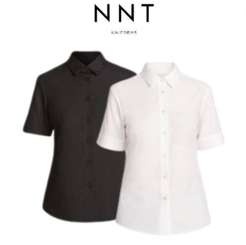 NNT Womens Short Sleeve Shirt Classic Fit Collared Business Shirt CATU8H