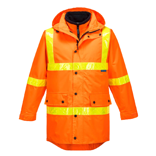 Portwest Squizzy Day/Night 4-in-1 Jacket with Micro Prism Tape Safety Work MJ885