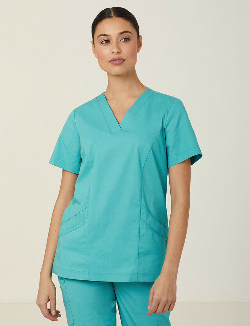 NNT Uniform Womens Next Gen Antibacterial Florence Scrub Top V Neck Nurse CATULM-Collins Clothing Co
