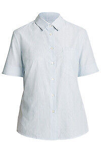 NNT Mens Textured Stripe SS Shirt Button Slimline Collared Shirt CATU65-Collins Clothing Co