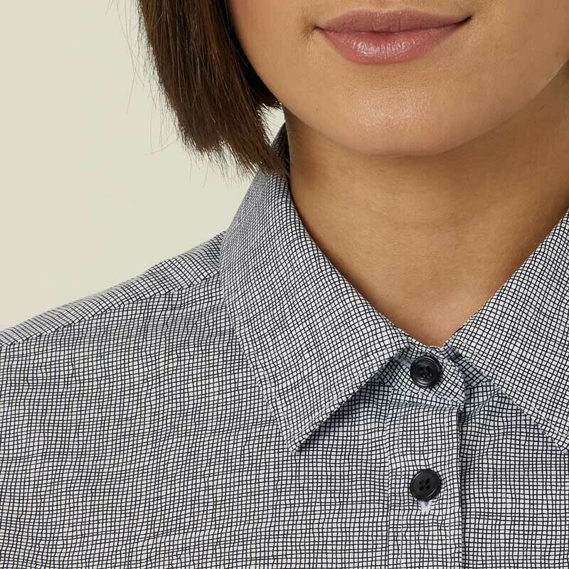 NNT Womens Avignon Formal Abstract Print 3/4 Sleeve Business Shirts CATUKX-Collins Clothing Co