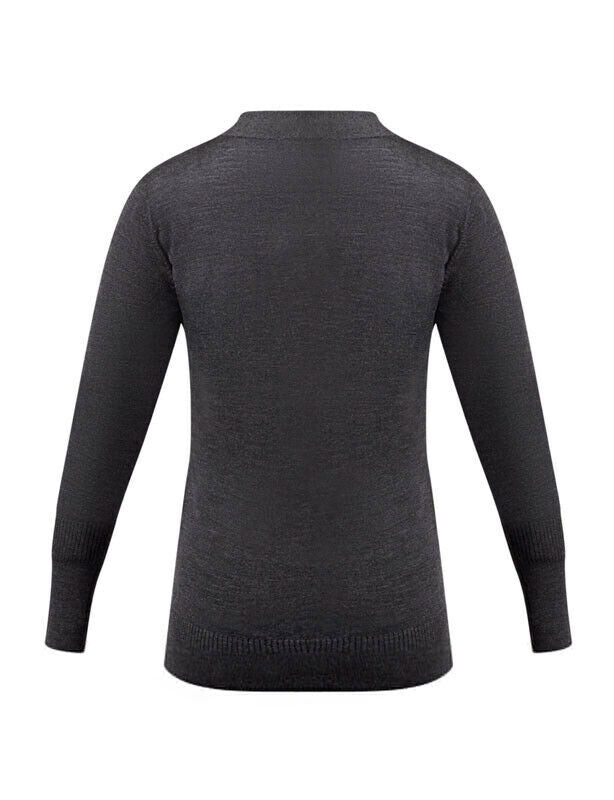 NNT Womens Pure Wool Long Length Business Cardigan Wide Neck Body Warmer CAT5B3-Collins Clothing Co