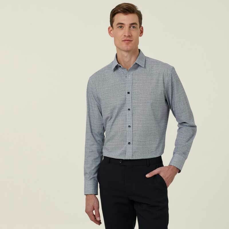 NNT Mens Avignon Abstract Stripe Long Sleeve Shirt Casual Fit Business CATJDC-Collins Clothing Co