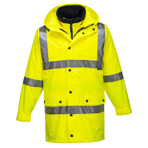 Portwest Argyle Full Day/Night 4-in-1 Jacket 2 Tone Reflective Work Safety MJ883-Collins Clothing Co