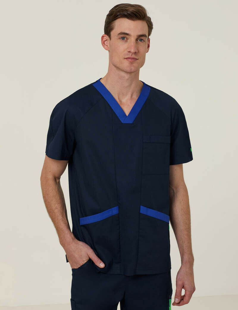NNT Uniform Men Next Gen Antibacterial Koller Scrub Top Breathable Cotton CATRFU-Collins Clothing Co