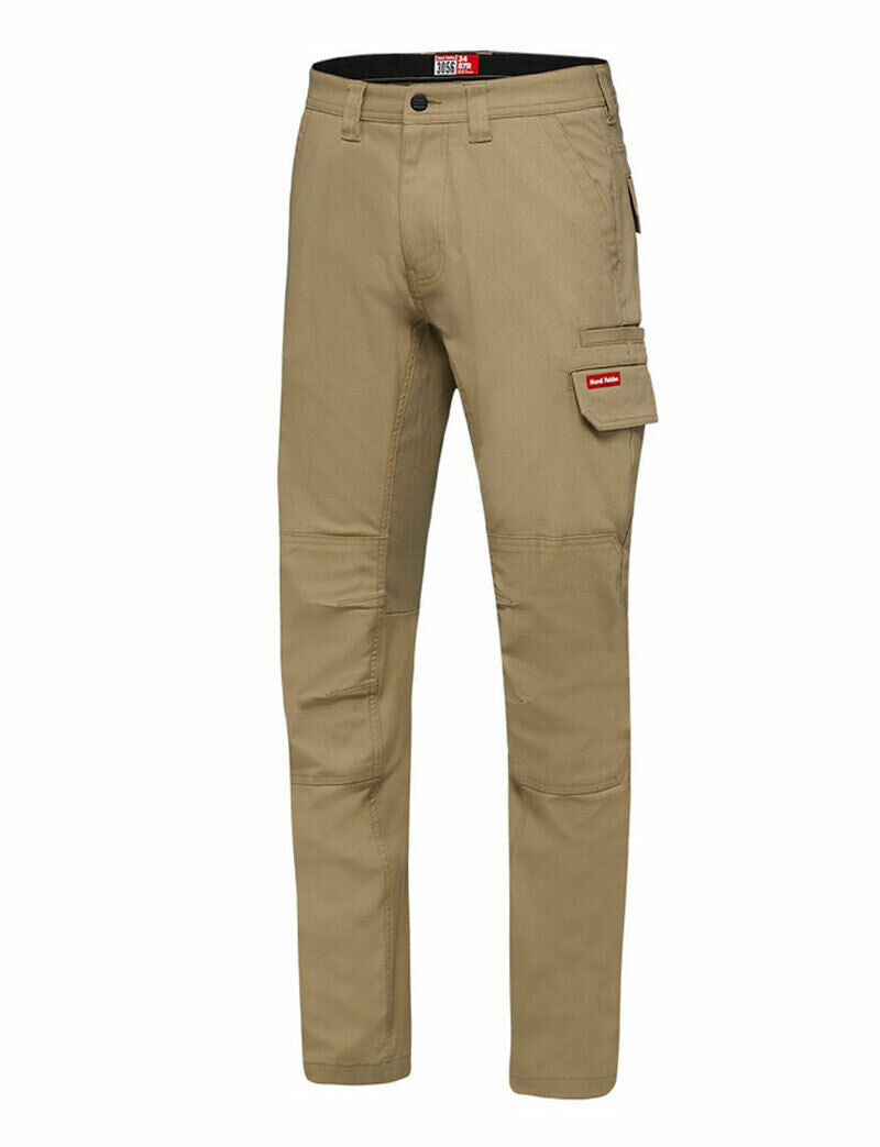 Hard Yakka Mens 3056 Stretch Canvas Cargo Pants Tough Slim Comfort Work Y02880