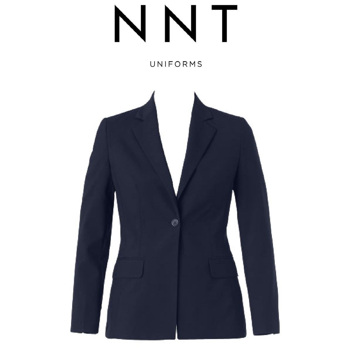 NNT Women Formal Stretch Twill 1 Button Mid Length Jacket Business Blazer CAT16J
