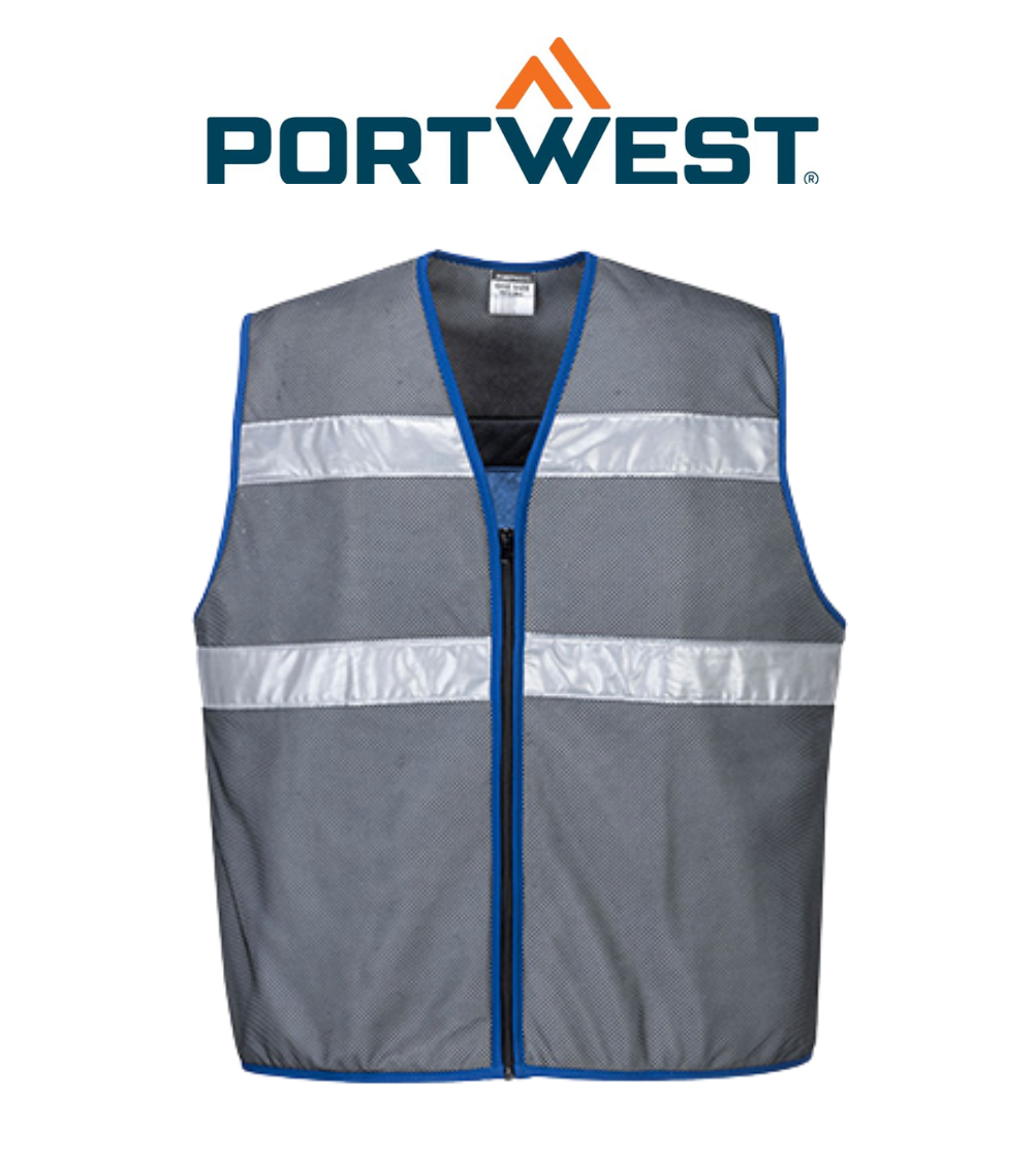 Portwest Cooling Vest Lightweight Cooling Mesh Fabric Comfortable CV01