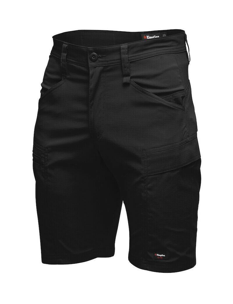 KingGee Mens KingGee Drycool Shorts Stretch Ripstop Cargo Light Work K17013-Collins Clothing Co