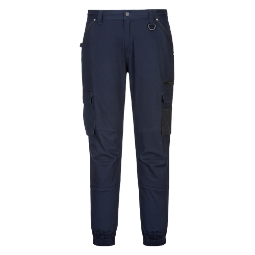Portwest Cuffed Slim Fit Stretch Work Pants Comfortable Tapered Pant MP703-Collins Clothing Co