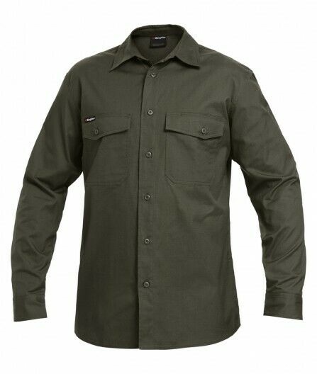 KingGee Mens Workcool 2 Shirt Long Sleeve Lightweight Breathable Workwear K14820-Collins Clothing Co