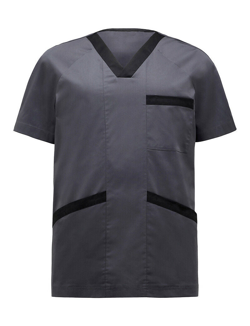 NNT V-Neck Contrast Scrub Top Unisex Nurse Work Comfortable Uniform CATJ2Q