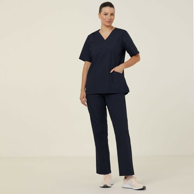 NNT Uniforms Womens Mayo Scrub Top Durable Nurse Poly Cotton Chest Pocket CATUMN-Collins Clothing Co