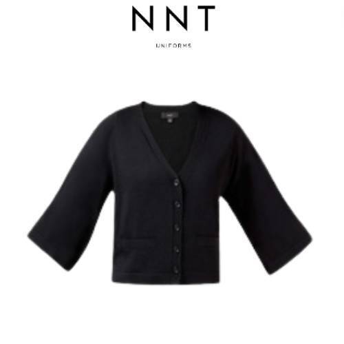 NNT Womens Wide Sleeve Cropped Knit Cardigan Boxy Button Shirt CAT5CA