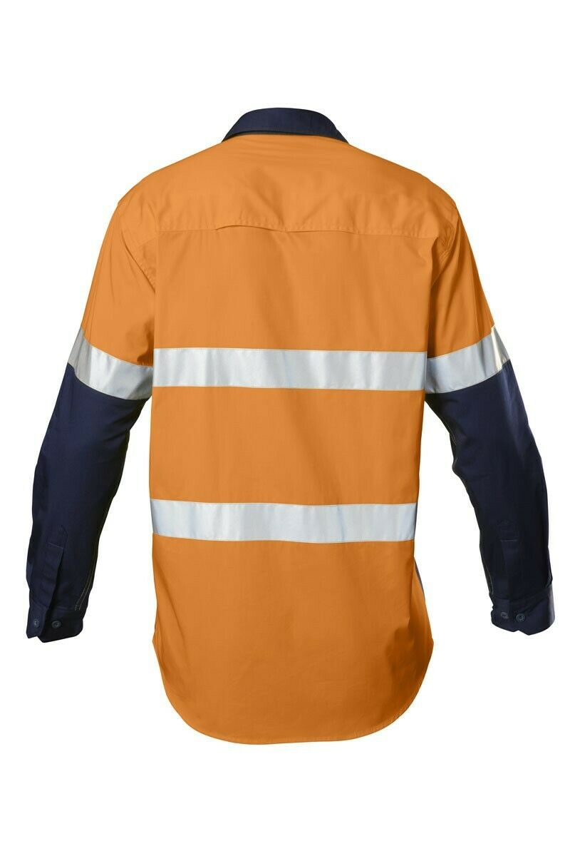 Hard Yakka Koolgear Hi-Vis Safety Summer Cool Long Sleeve Work Shirt Y07978-Collins Clothing Co