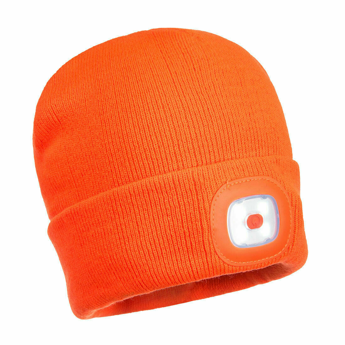 Portwest Mens Beanie Hat LED Head Light USB Rechargeable Warm Work Comfort B029-Collins Clothing Co
